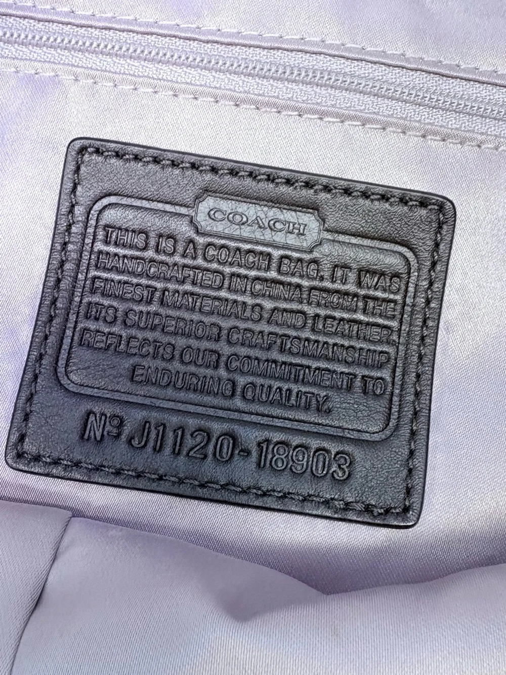 COACH Chelsea Signature Katarina Bag #18903, tan and chocolate brown